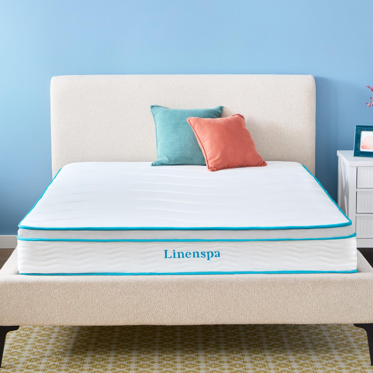 Linenspa 10 Inch Gel Infused Memory Foam Mattress – Queen Size – Medium Plush - Cooling Gel - Mattress in a Box - Primary or Guest Bedroom - Pressure Relieving and Breathable – CertiPUR-US Certified