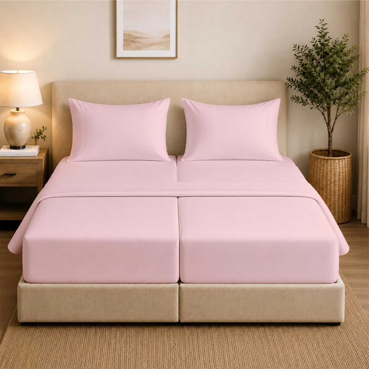 Queen Pillow Cases Set of 2, 400 Thread Count, White