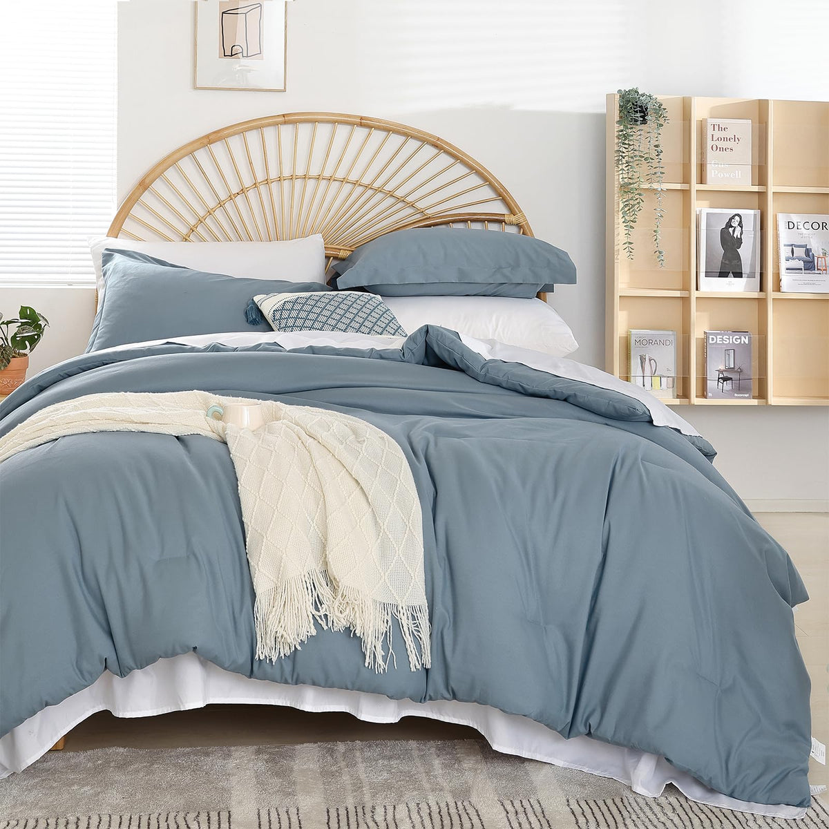 weigelia Pink Full Comforter Set with Sheets - 7 Pieces Bed in a Bag Full