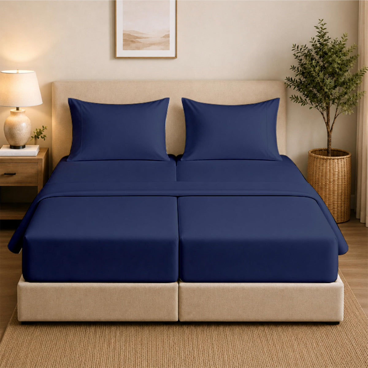 Queen Pillow Cases Set of 2, 400 Thread Count, White