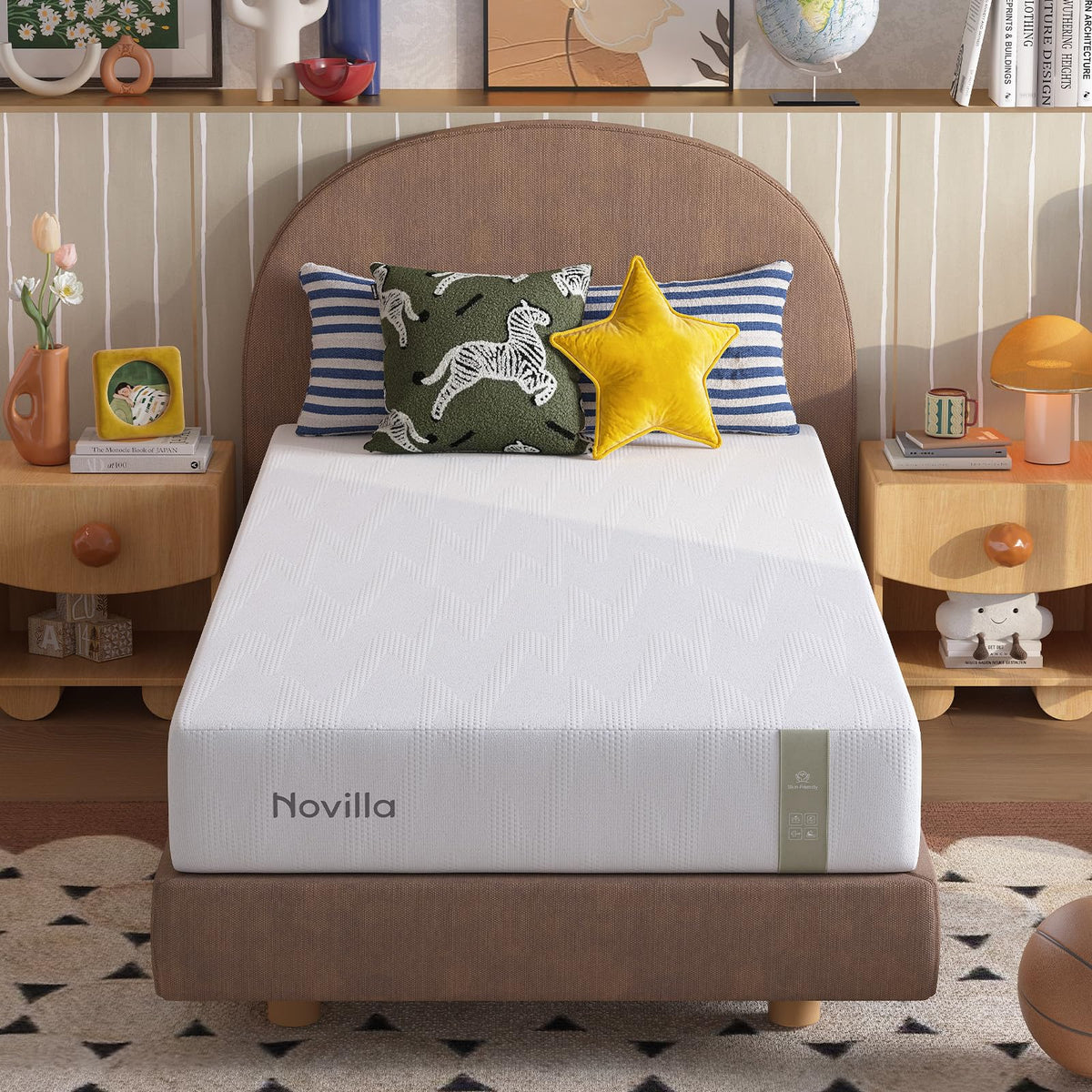 Novilla Twin Bed Mattress, 8 Inch Twin Size Mattress with Gel Memory Foam