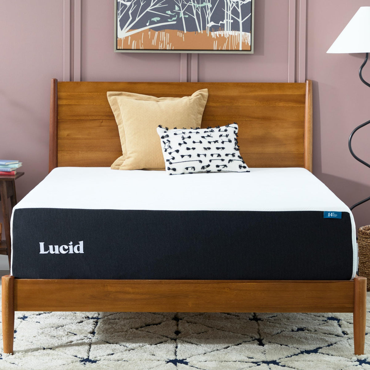 Lucid® 5" Firm Gel Memory Foam Mattress – Bamboo Charcoal & Cooling Gel – Fiberglass Free – Bed in a Box – CertiPUR-US® Certified – Full Size