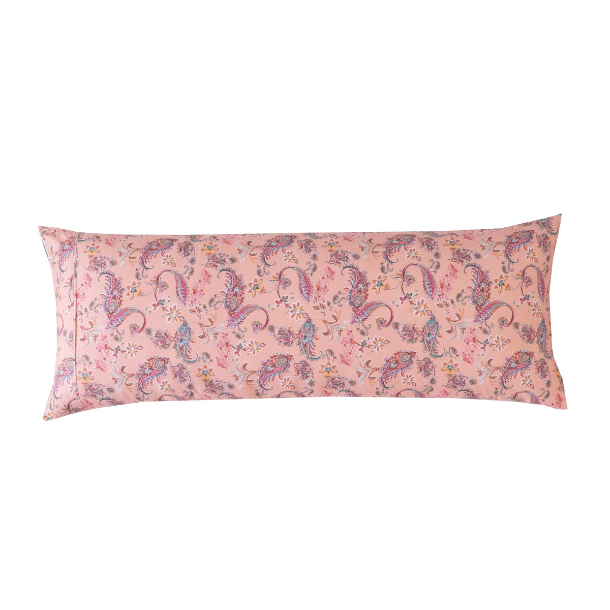 Elegant Comfort Ultra Soft Set of 2 Floral Print Pillowcases - 1500 Premium Hotel Quality Microfiber, Soft and Smooth Envelope Closure 2-Piece Pillow Covers - Standard/Queen, Paisley Gray