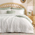 Bedsure Boho Tufted Beige Comforter Set, Oversized King