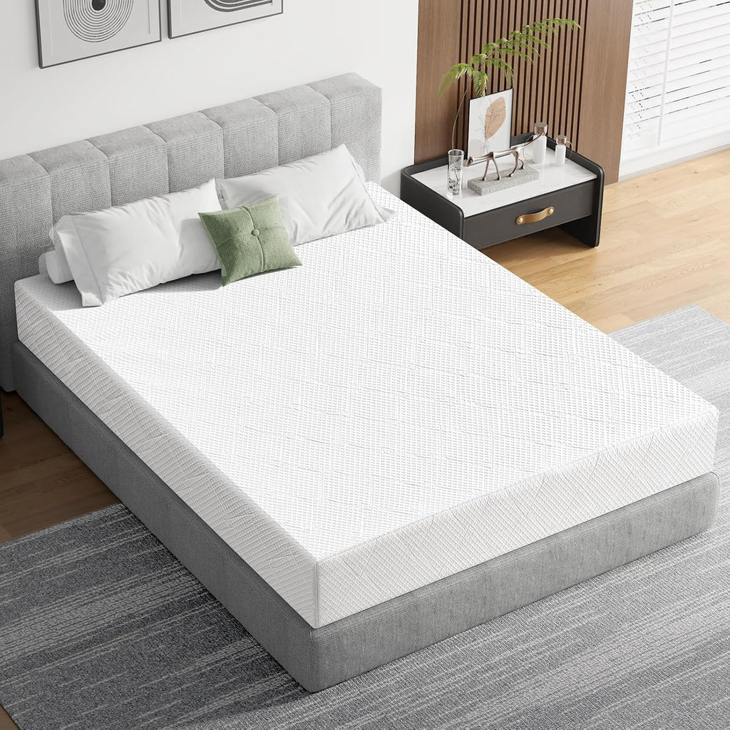 Extra Firm Mattress Full Size 8 Inch, Premier High Density Foam Mattresses in Box, Supportive Bed-Mattress for Back Pain, Pressure Relief, Removable Fiberglass Free Cover, CertiPUR-US, 75'' x 54''