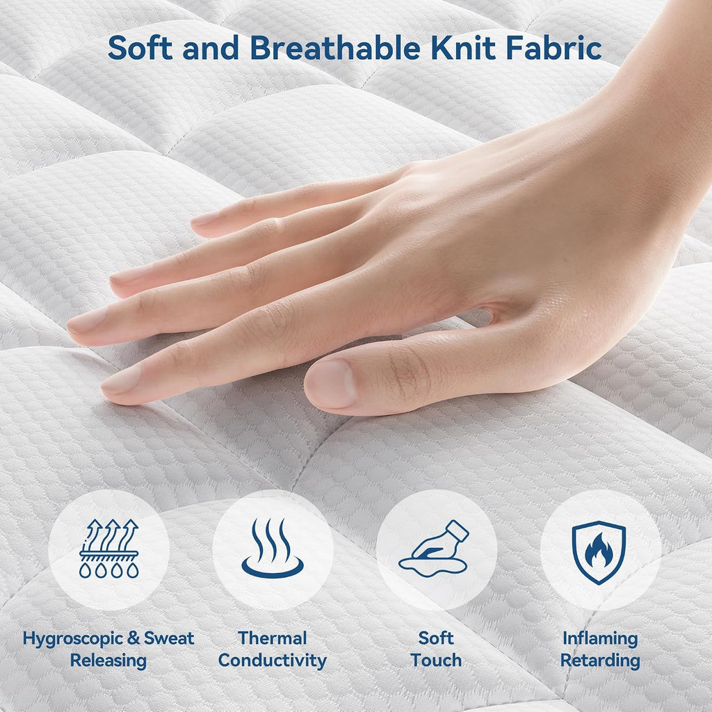 King Size Mattress,12 Inch King Mattress in a Box for Back Pain Relief, Upgrade Memory Foam and Pocket Coils Spring, Medium Firm, Excellent Motion Isolation, Edge Support, 80x76x12