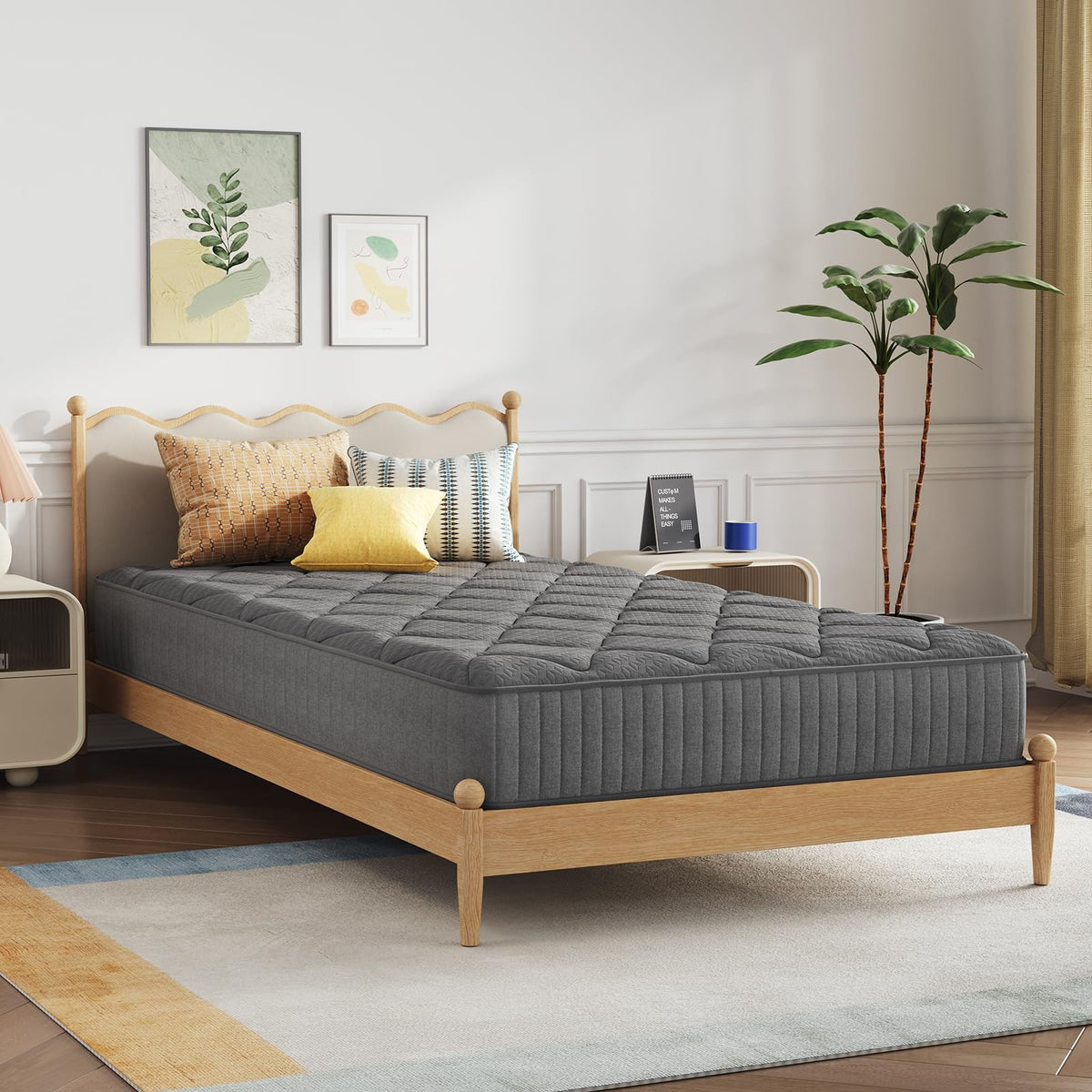 Novilla 14 Inch King Mattress,King Size Gel Memory Foam Hybrid Mattress