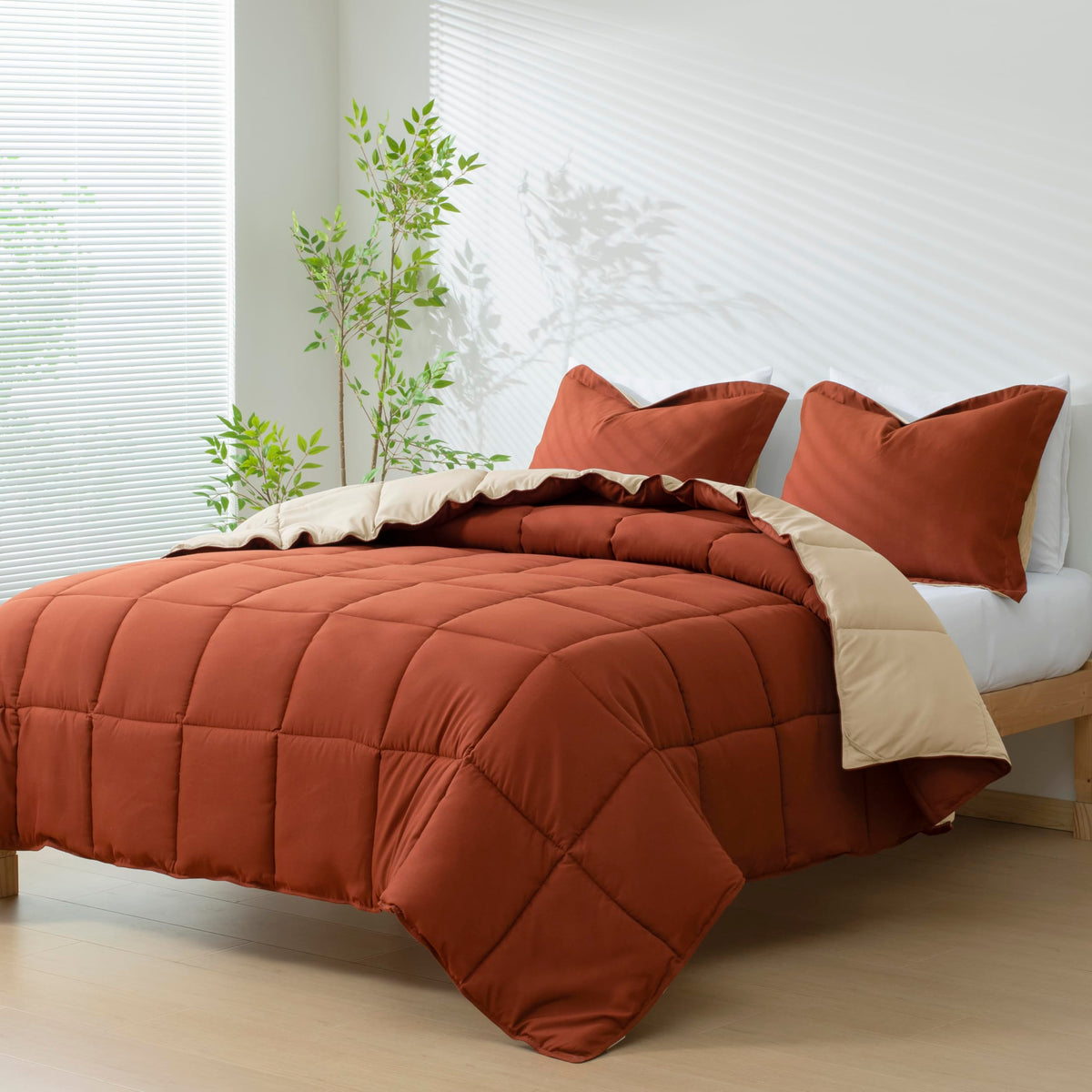 HIG 3pc Green Queen Size Bedding Comforter Set Duvet Insert Blanket