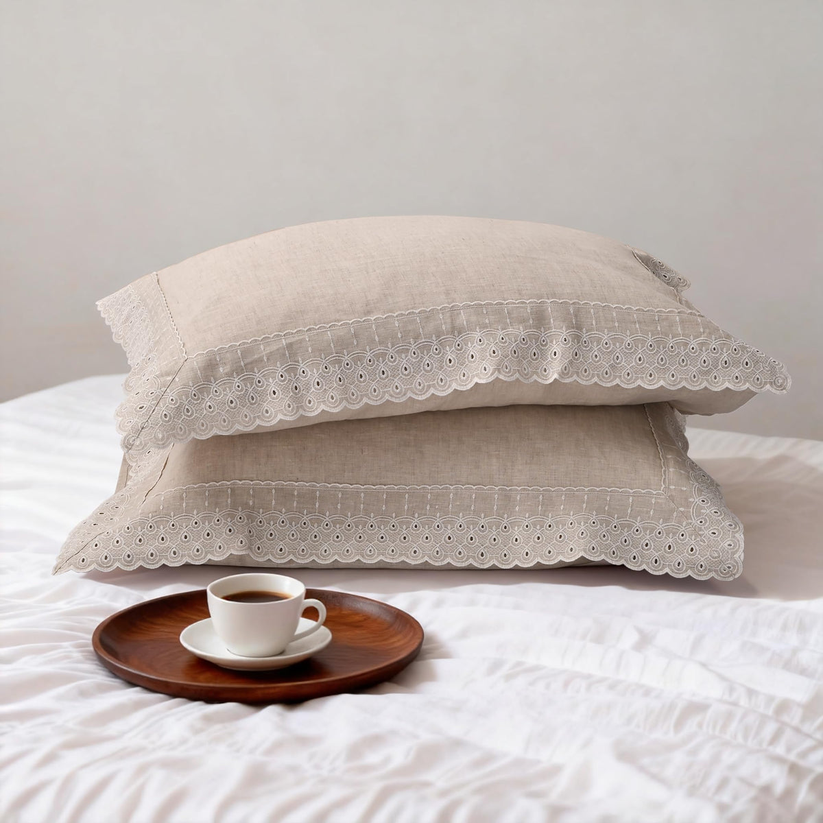 CHUFFED 100% Pure French Linen Body Pillow Cover 1 Pack,20x54 Inches, Ultra Soft & Breathable,Stone Washed Cooling Flax Linen Pillow Case with Hidden Zipper Closure for Adults