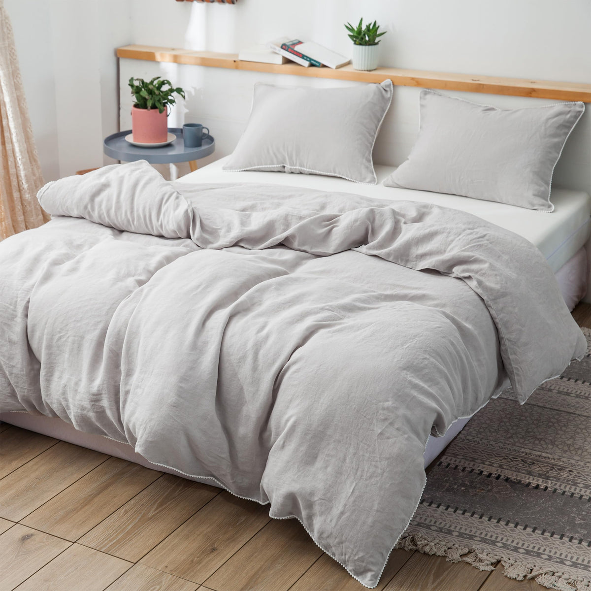 Simple&Opulence Body Pillow Cover 20" x 54",100% Pure Linen, Ultra Soft and Breathable, Body Pillowcase with Envelope Closure for Adults(Linen)