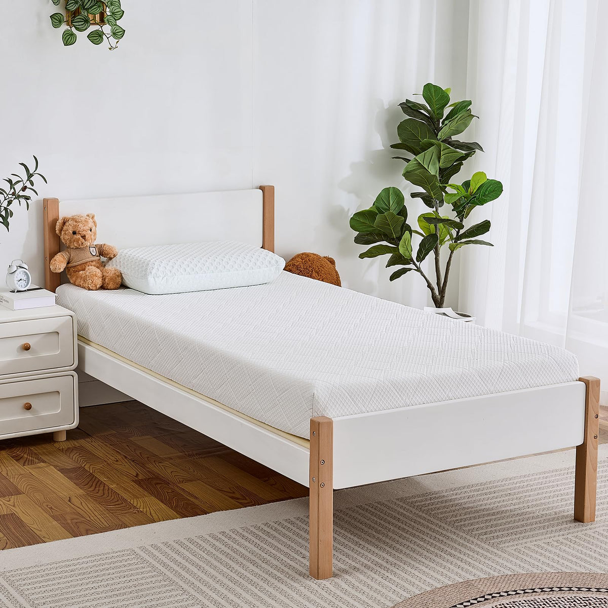 Extra Firm Mattress Full Size 8 Inch, Premier High Density Foam Mattresses in Box, Supportive Bed-Mattress for Back Pain, Pressure Relief, Removable Fiberglass Free Cover, CertiPUR-US, 75'' x 54''