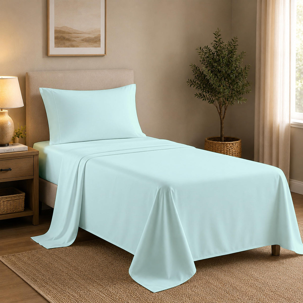 Queen Pillow Cases Set of 2, 400 Thread Count, White