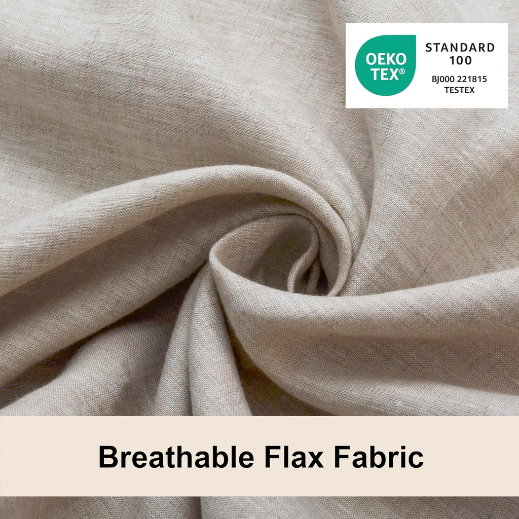 CHUFFED 100% Pure French Linen Body Pillow Cover 1 Pack,20x54 Inches, Ultra Soft & Breathable,Stone Washed Cooling Flax Linen Pillow Case with Hidden Zipper Closure for Adults