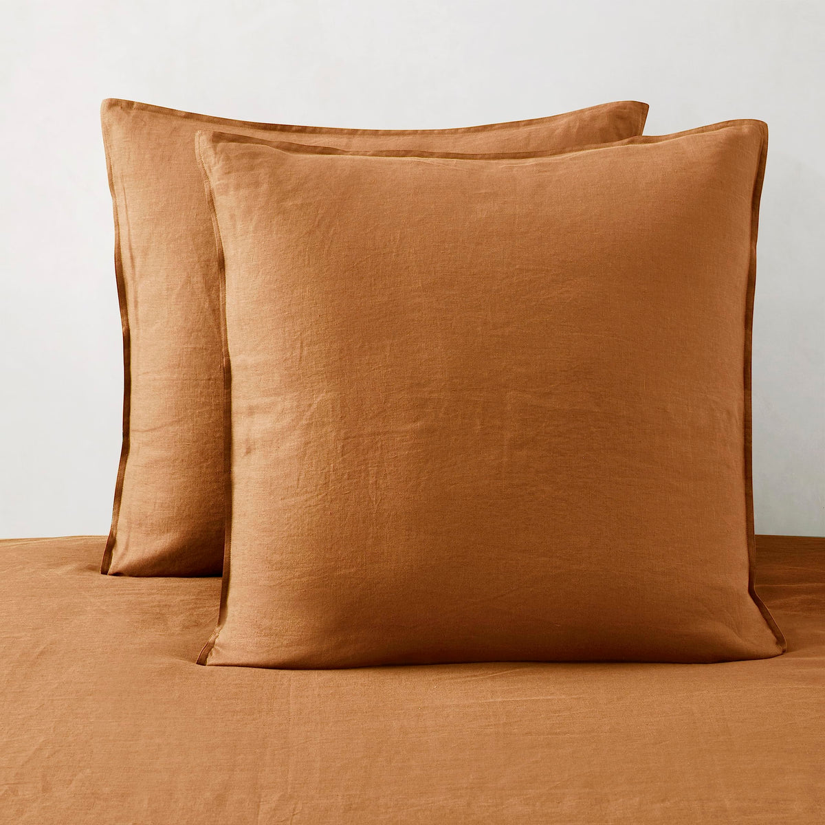 ATLINIA 100% Linen Pillow Shams Standard Size Natural Linen Pillow Case