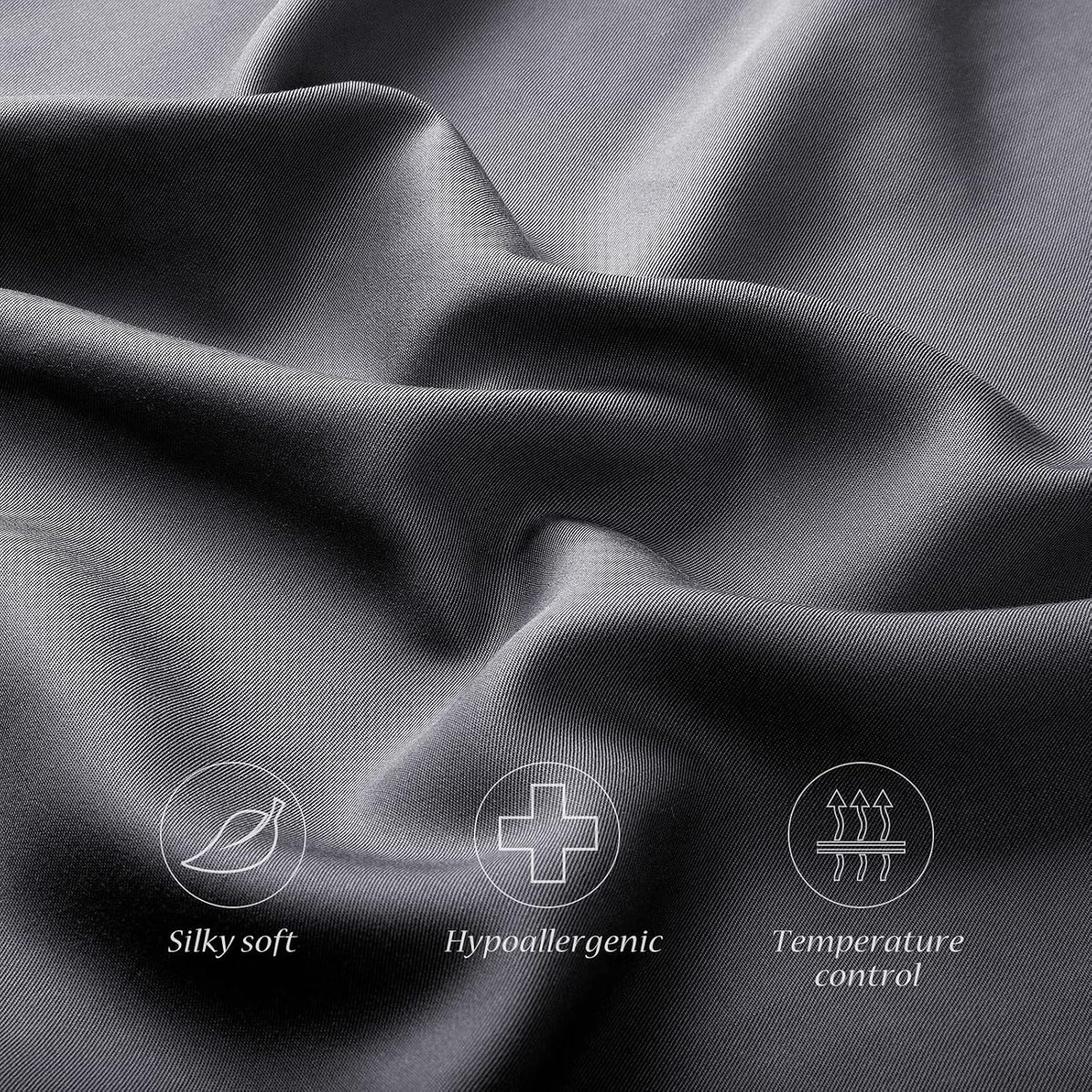 Cooling Side Sleeper Curved Pillowcase Queen 1 Pack 20 * 30 Dark Grey