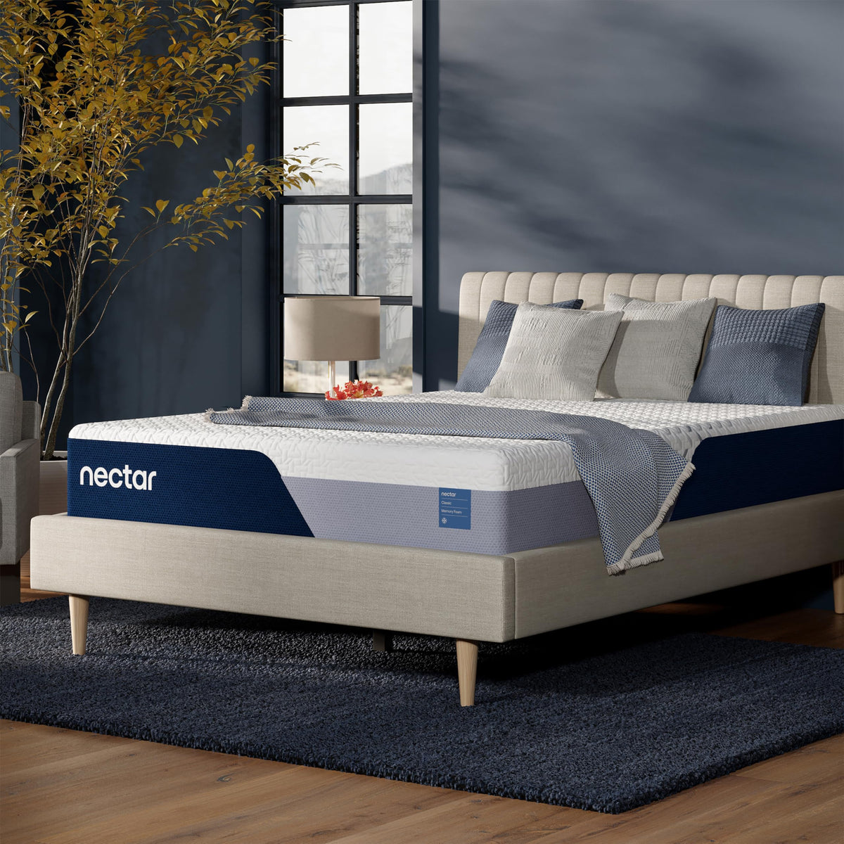 Nectar Luxe 14” Memory Foam Mattress, Cal King, Medium Feel, 1-Year Trial