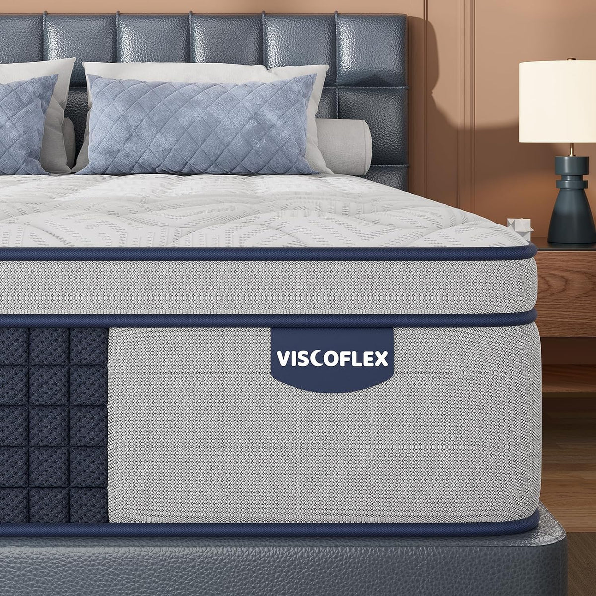 Firm King Mattress 14 Inch, Back Pain Relief Hybrid Mattress King Size