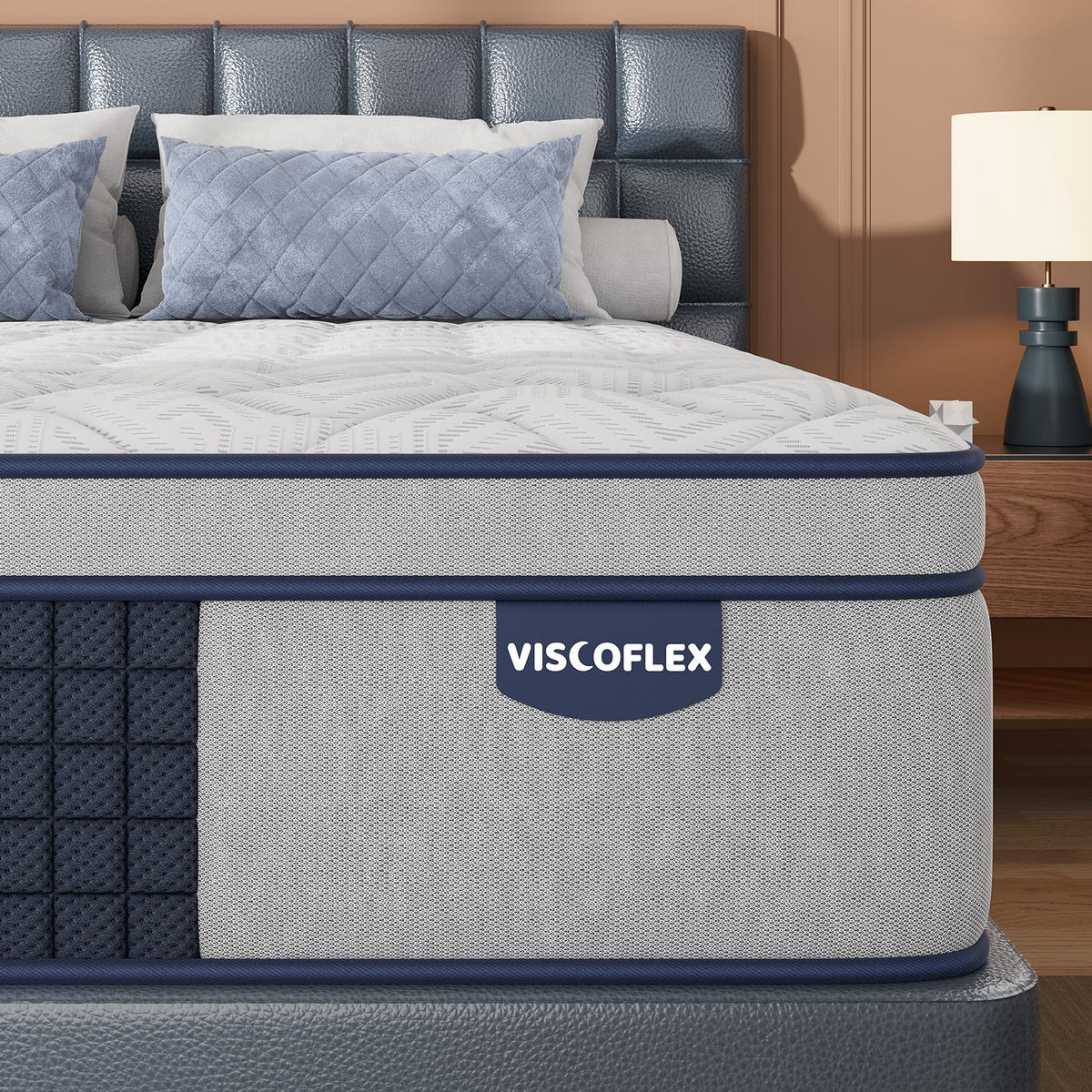 Firm King Mattress 14 Inch, Back Pain Relief Hybrid Mattress King Size
