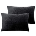 NTBAY King Velvet Pillowcases, Set of 2, Zipper, Camel