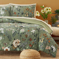 Full Size Comforter Sets - 7 Pieces Floral Bed in a Bag Full Bedding Set