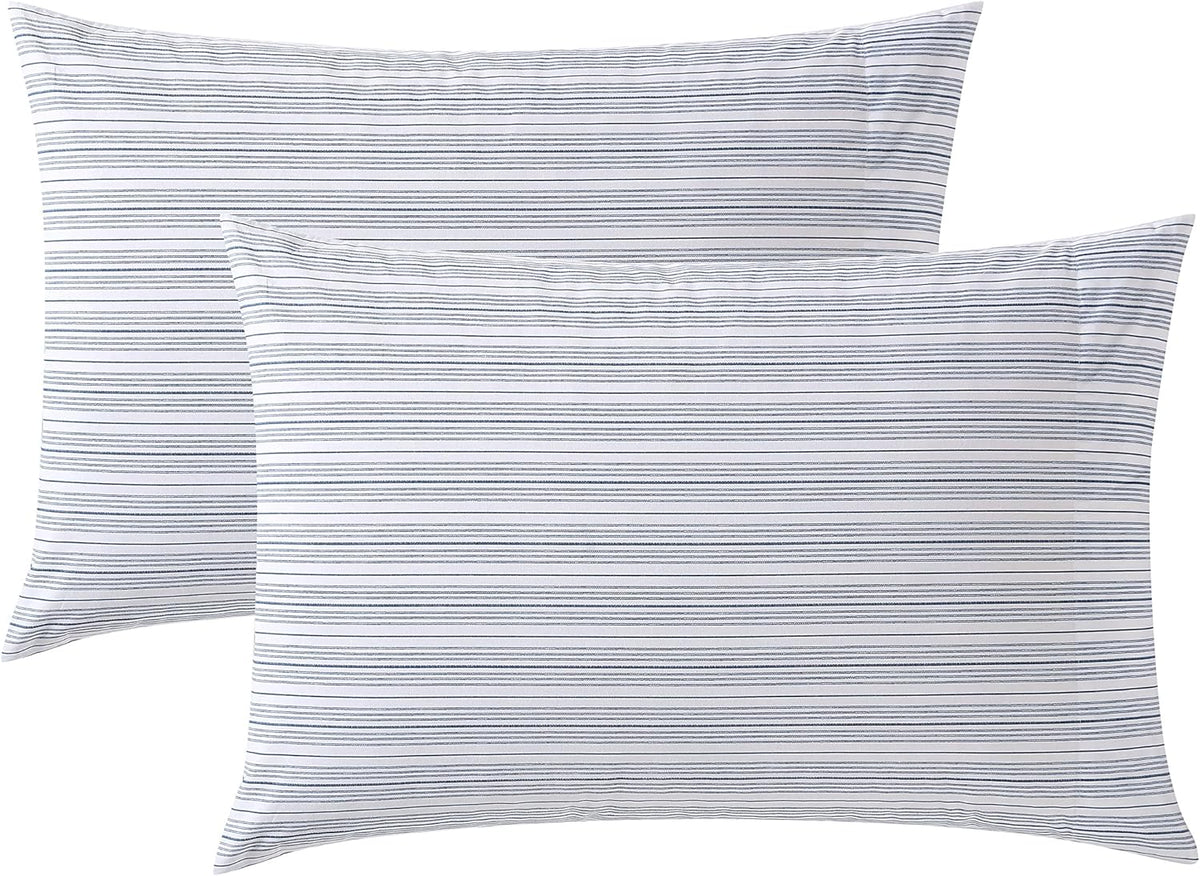 Nautica - Standard Cotton Percale Pillowcase Set, 2-Pack