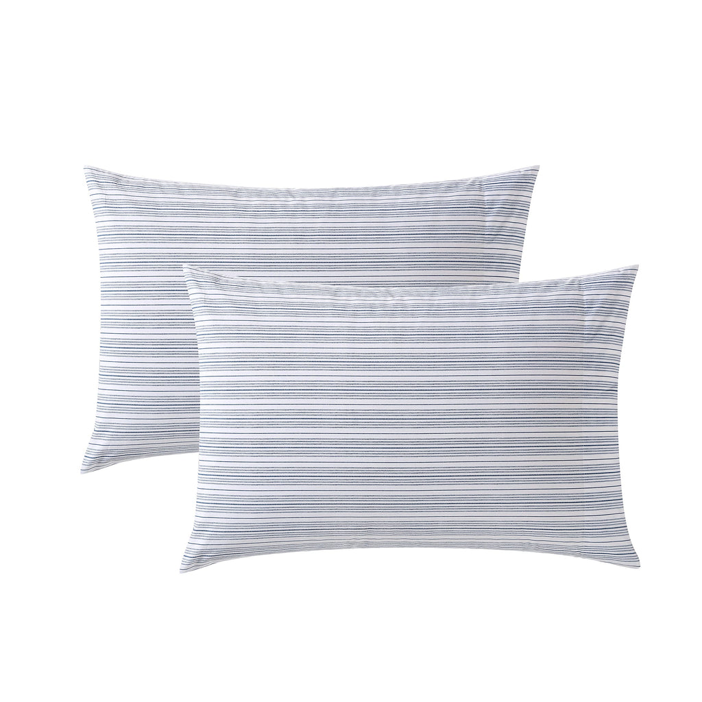 Nautica - Standard Cotton Percale Pillowcase Set, 2-Pack