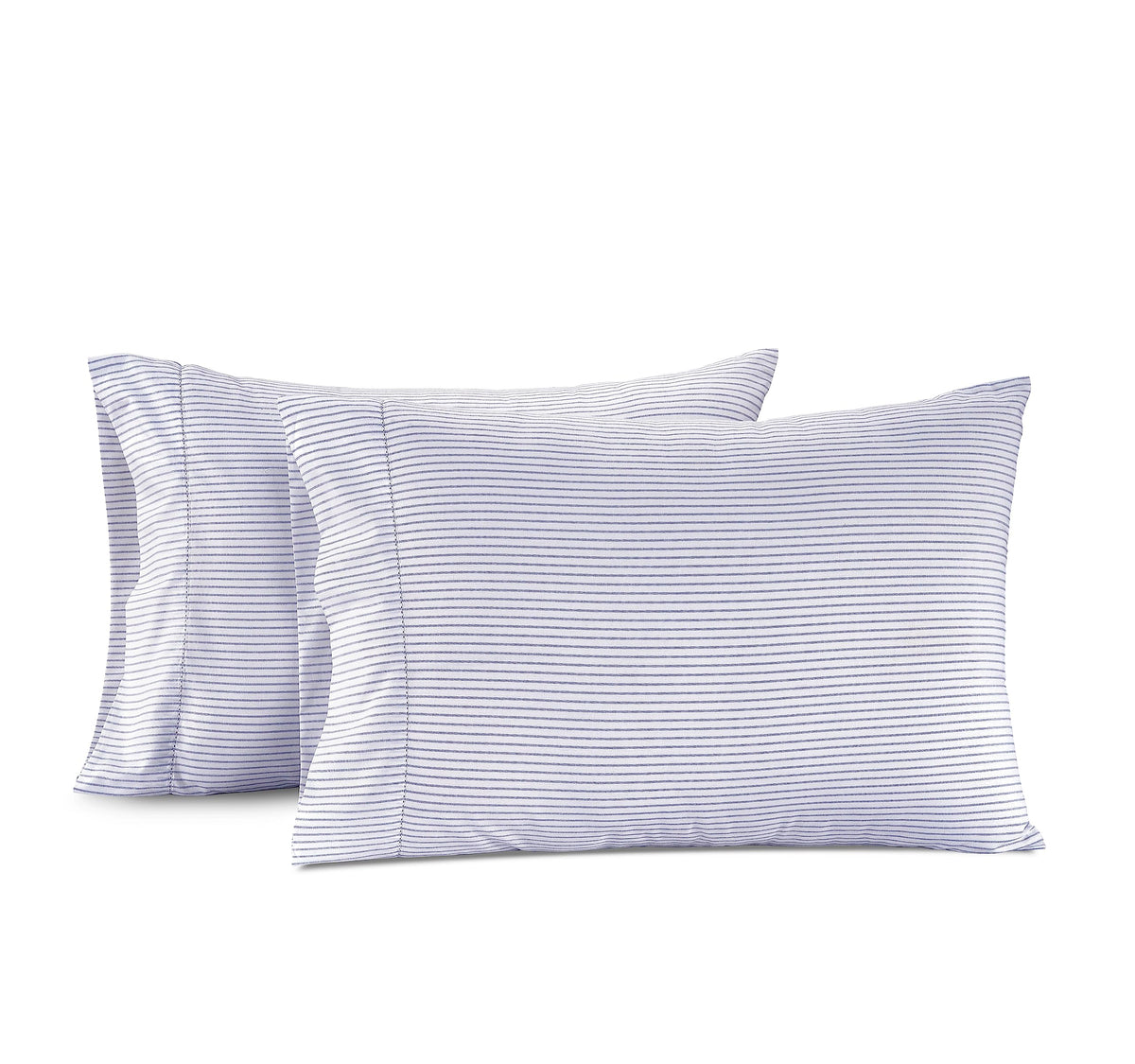 LANE LINEN 100% Organic Cotton Pillow Cases - Standard Size Set of 2 (20"x26") - Soft White Pillow Cases