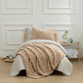 HIG 3pc Green Queen Size Bedding Comforter Set Duvet Insert Blanket