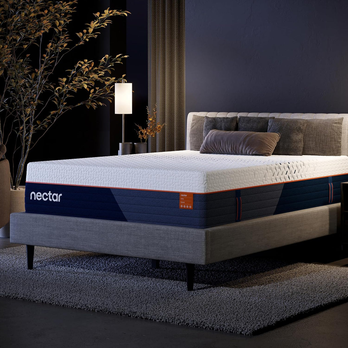 Nectar Ultra 15” Hybrid Mattress, Queen, Soft Feel, 1-Year Trial