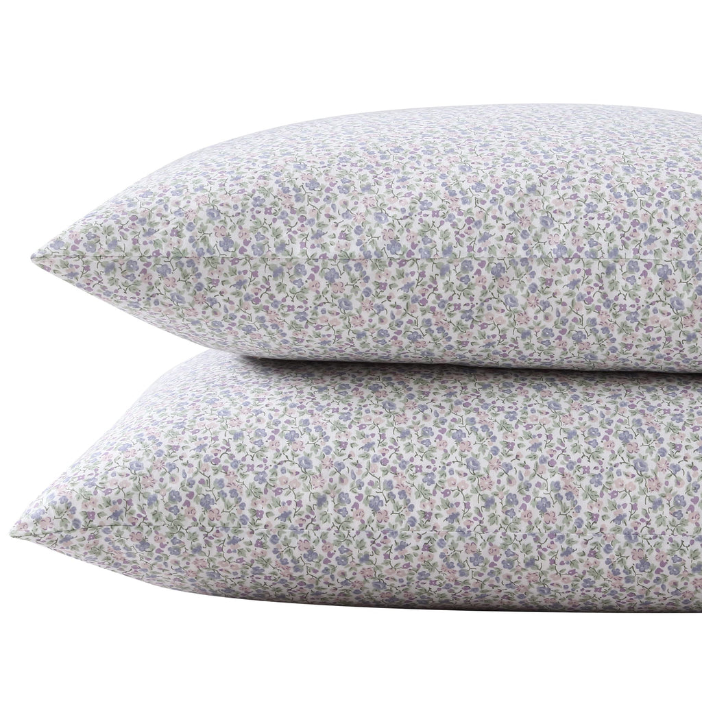 Laura Ashley - Standard Size Cotton Percale Pillowcase Set, 2 Pack