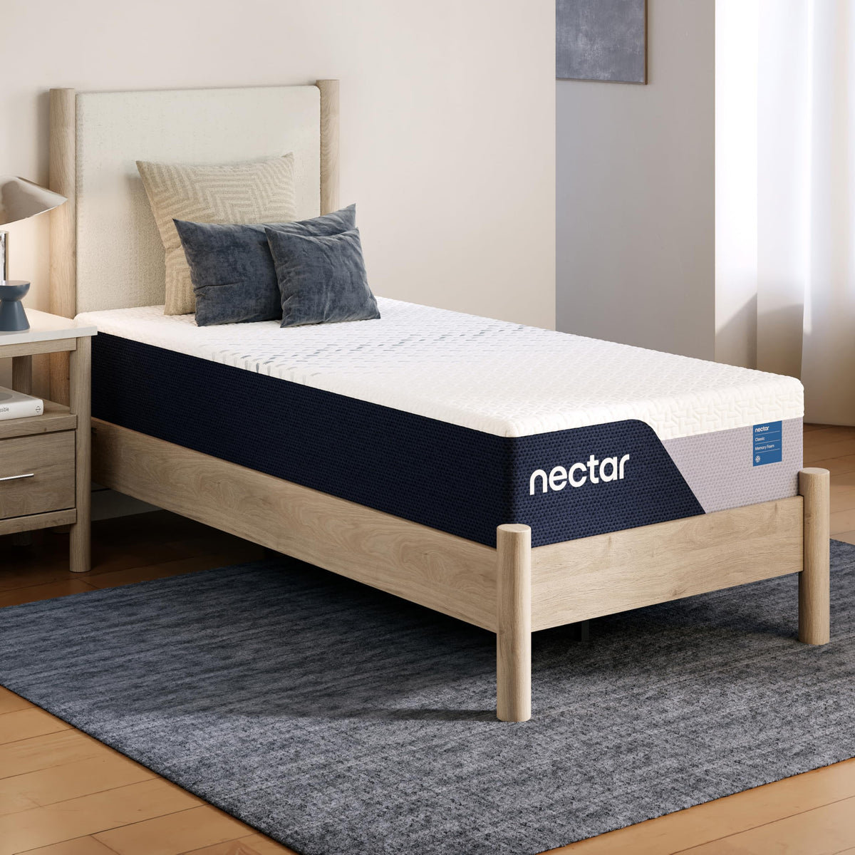 Nectar Luxe 14” Memory Foam Mattress, Cal King, Medium Feel, 1-Year Trial