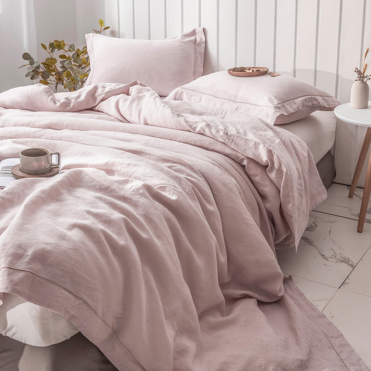 Simple&Opulence Body Pillow Cover 20" x 54",100% Pure Linen, Ultra Soft and Breathable, Body Pillowcase with Envelope Closure for Adults(Linen)