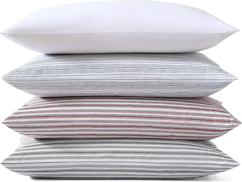 Nautica - Standard Cotton Percale Pillowcase Set, 2-Pack