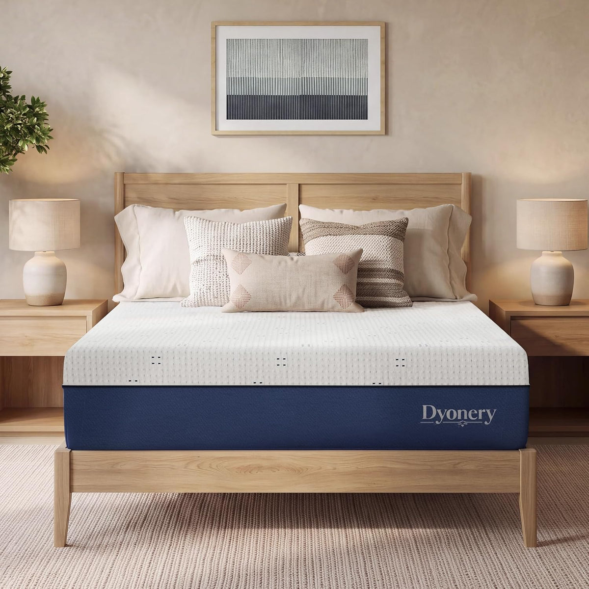 Dyonery Queen Mattress 12 Inch Gel Memory Foam Mattress Firm Support