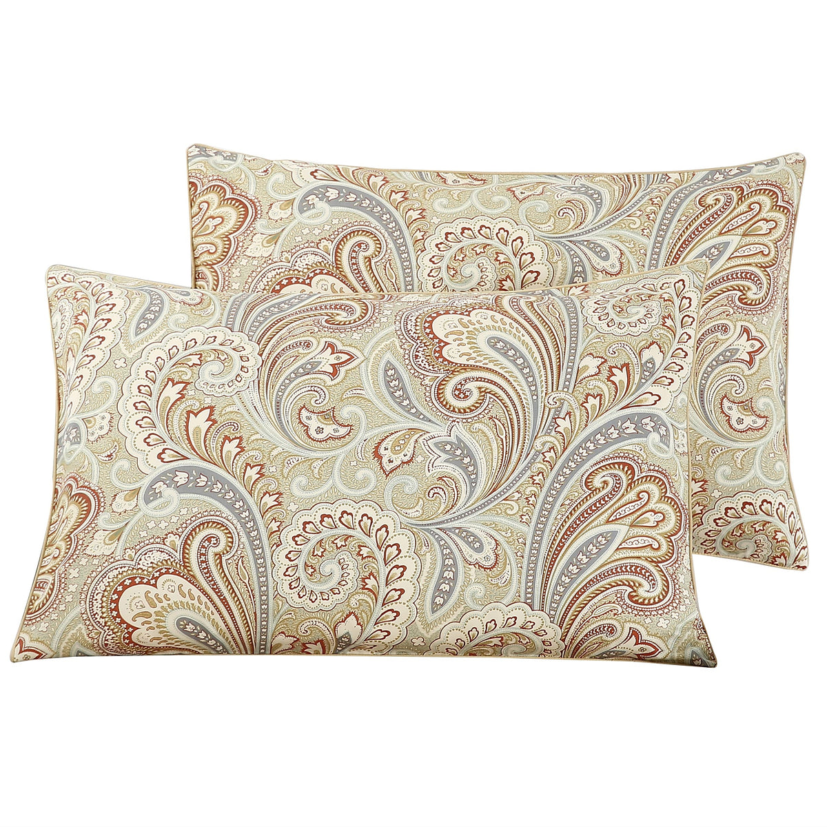 WINLIFE Standard Pillowcases Set of 2 100% Egyptian Cotton, Bright White