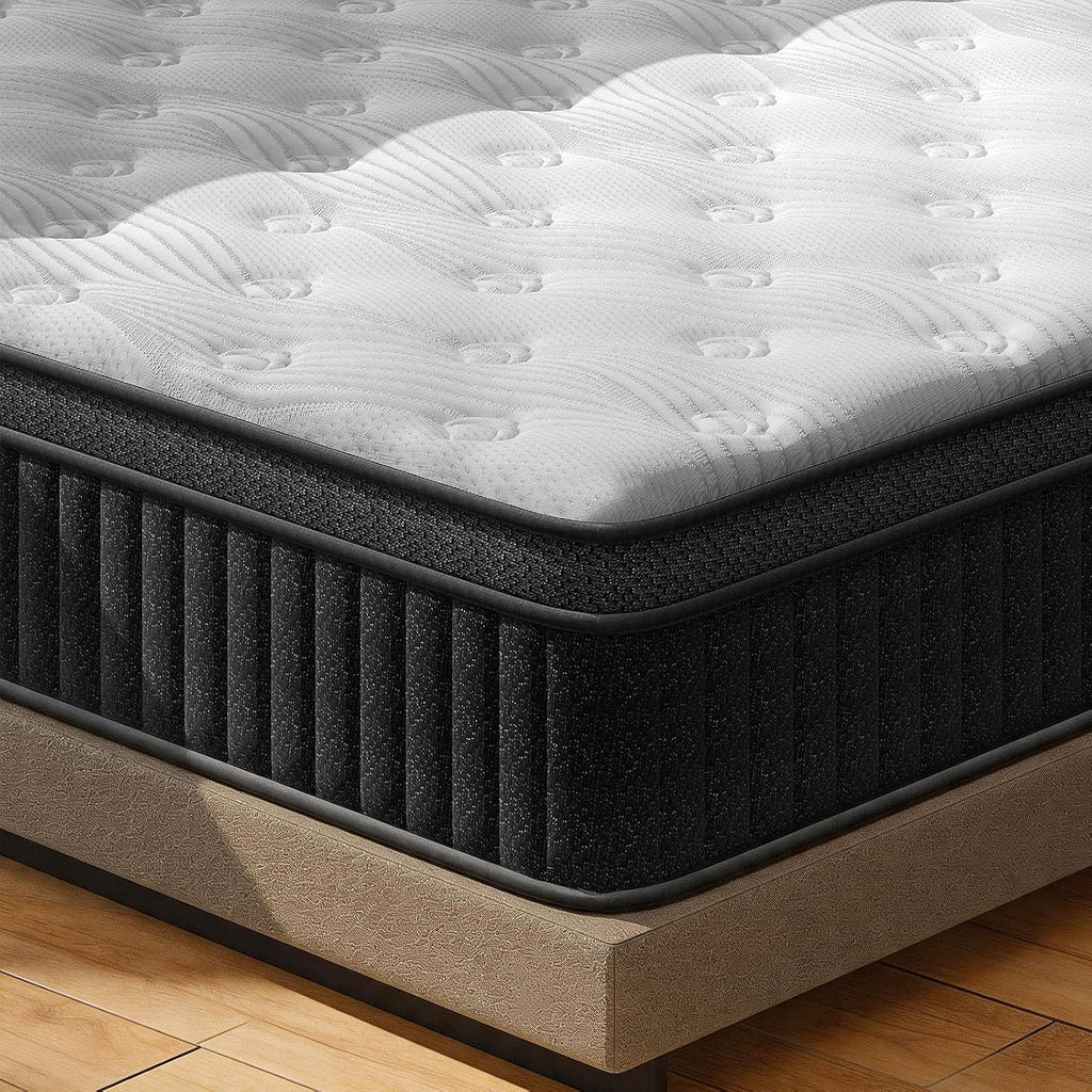 Queen Mattress, Mattress Queen Size in a Box, Queen Size Mattress 12 inch Medium Firm Colchones Queen with Individually Pocket Coils Springs, Motion Isolation, Edge Support