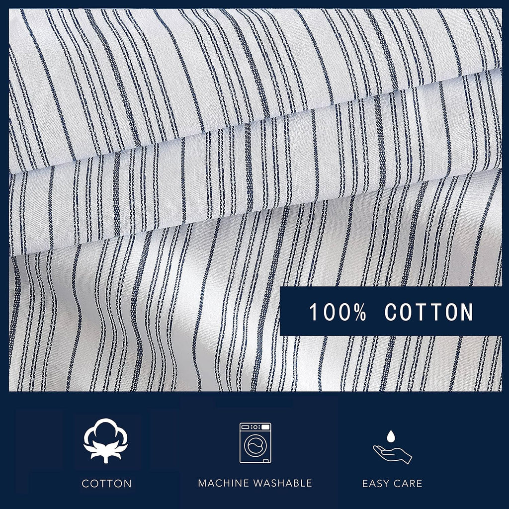 Nautica - Standard Cotton Percale Pillowcase Set, 2-Pack